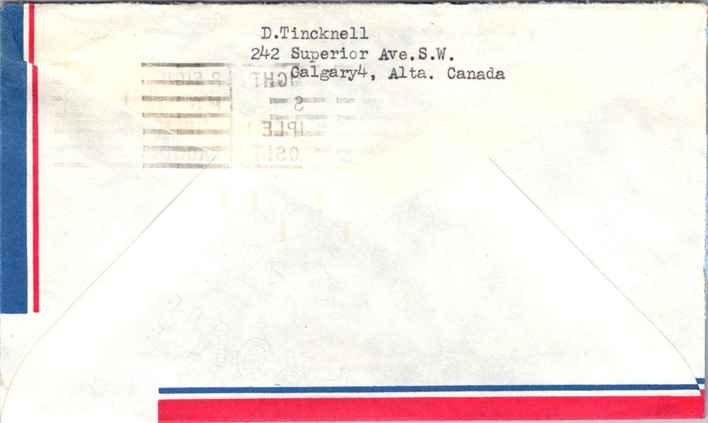 Canada 1900s Calgary Alberta - Airmail - A02367