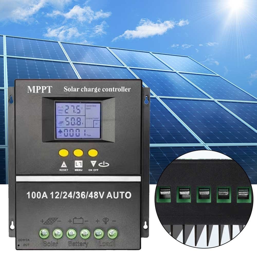 100A MPPT Solar Charge Controller Intelligent Regulator Useful for Solar Panel