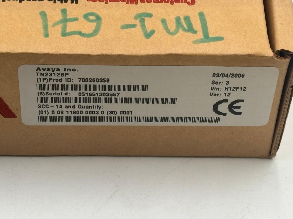 Avaya TN2312BP IP Server Interface HV12