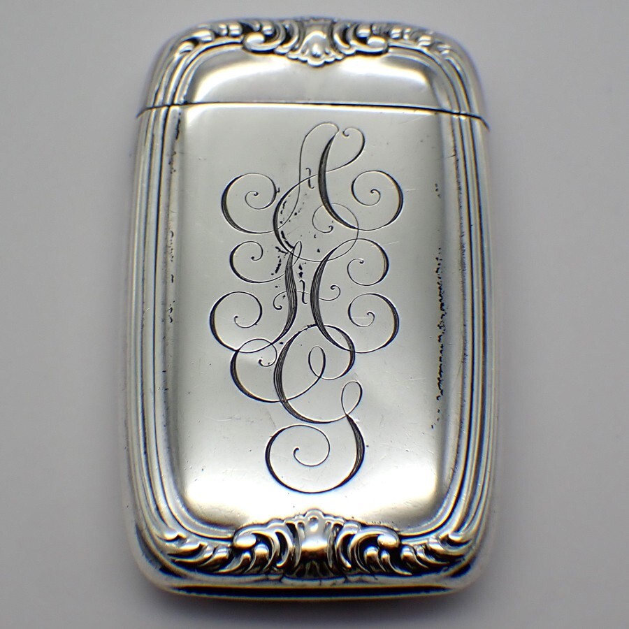 Match Safe Box Gorham Sterling Silver Mono AHG