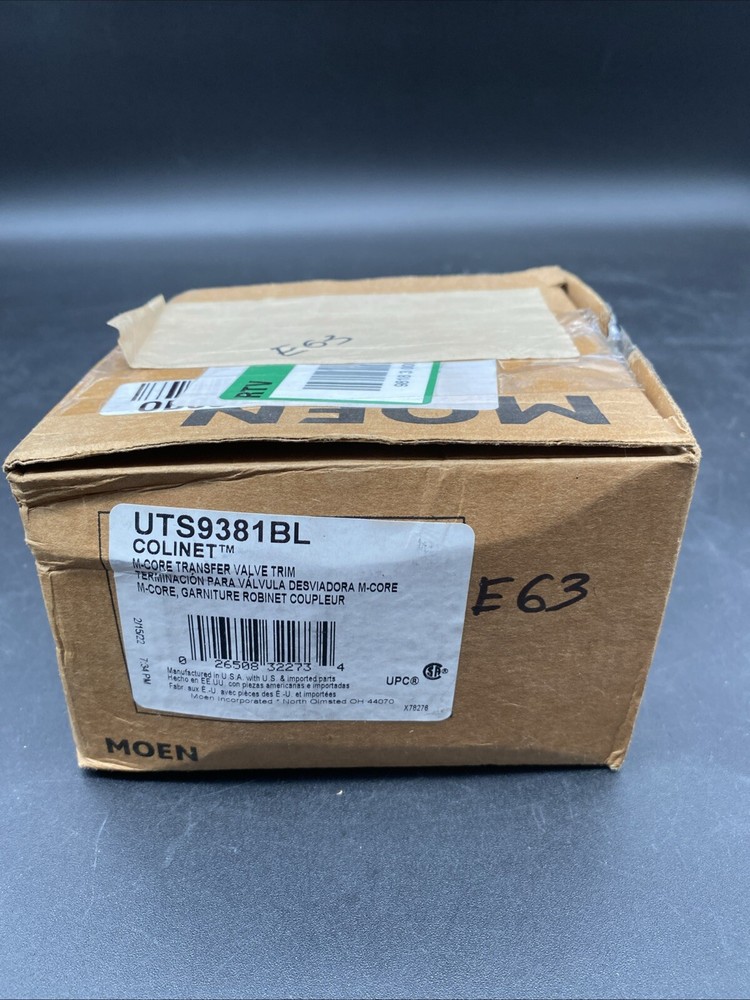 Moen Colinet M-Core Transfer Valve Trim UTS9381BL