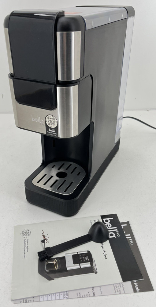 bella PRO Programmable Single-Serve Coffee Maker with Integrated Burr Grinder