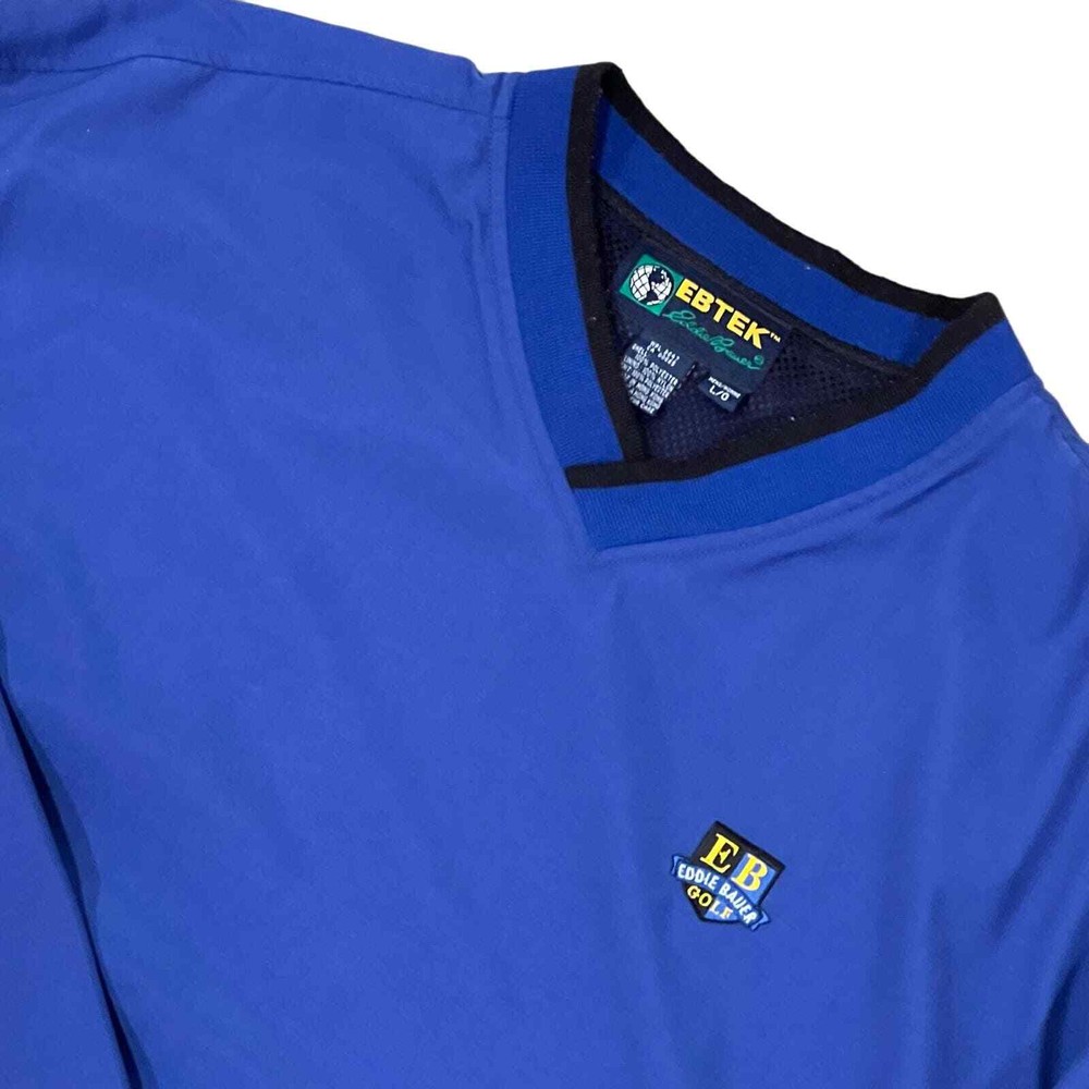 Eddie Bauer, Blue, Golf Windbreaker, Size Large, 786