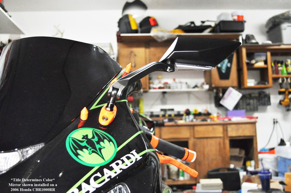 Set Left Right Carbon Universal 8mm 10mm Hand Side Vector Rear View Mirror Front