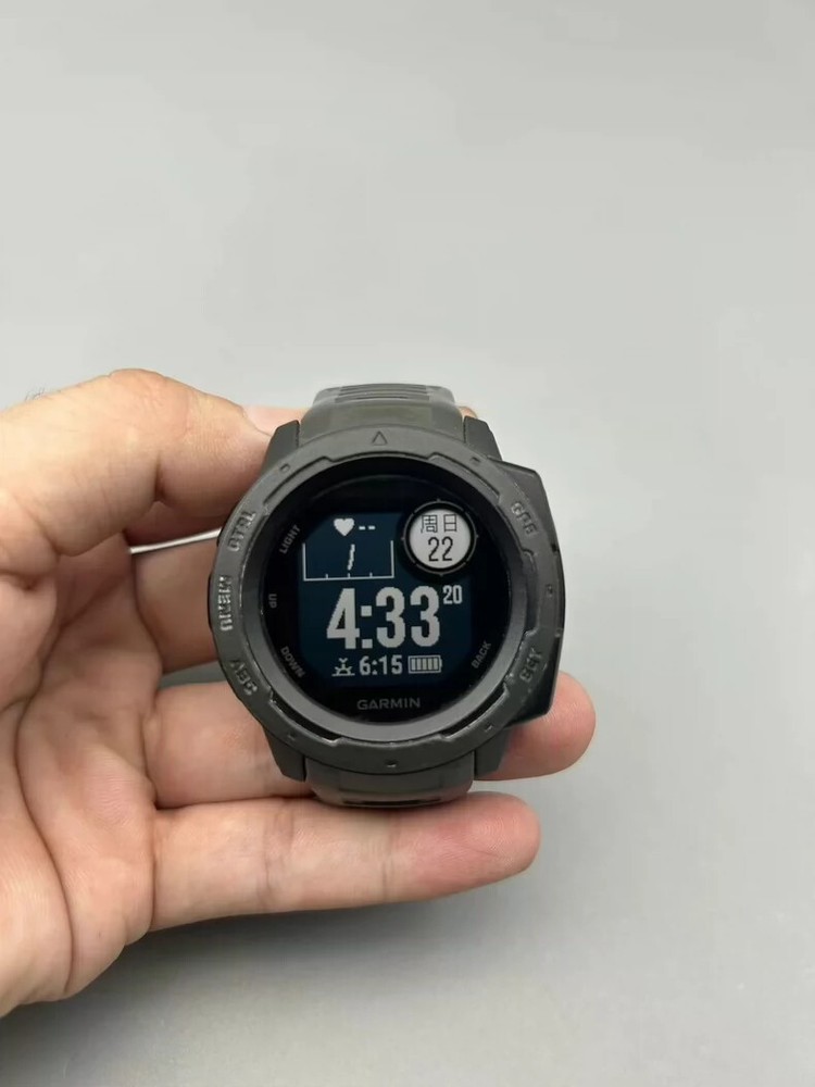 Garmin Instinct Solar Rugged GPS Smartwatch - Graphite 010-02293-10