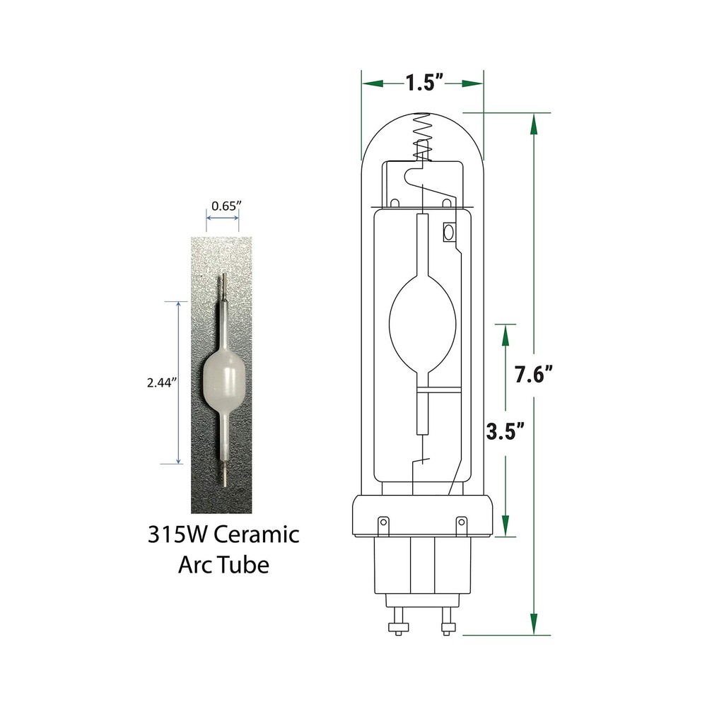 FLILED Horticulture Ceramic Metal Halide