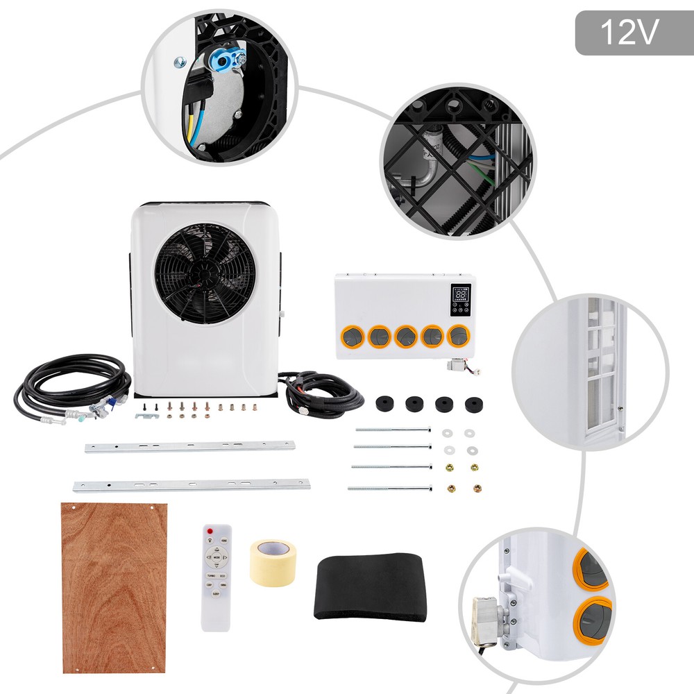 12V 6800BTU Universal RV Air Conditioner System Split Mini Split AC System Unit