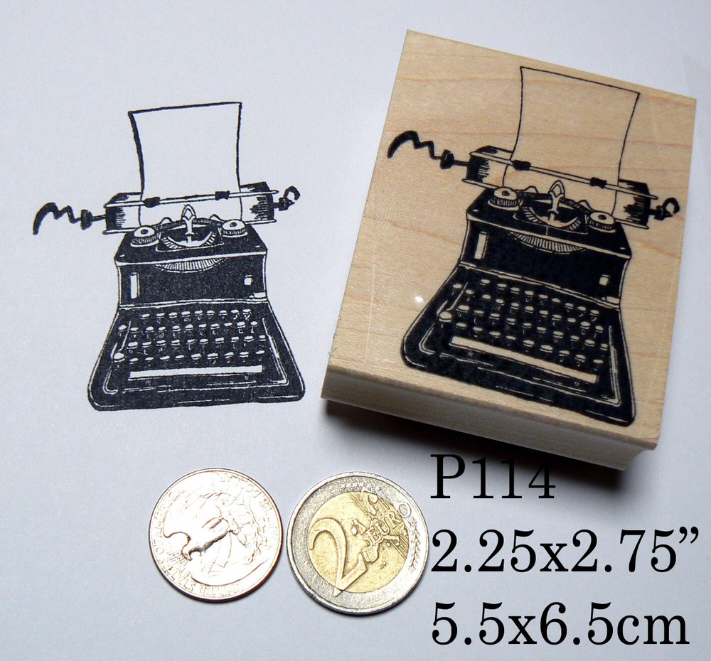 P114 Typewriter rubber stamp