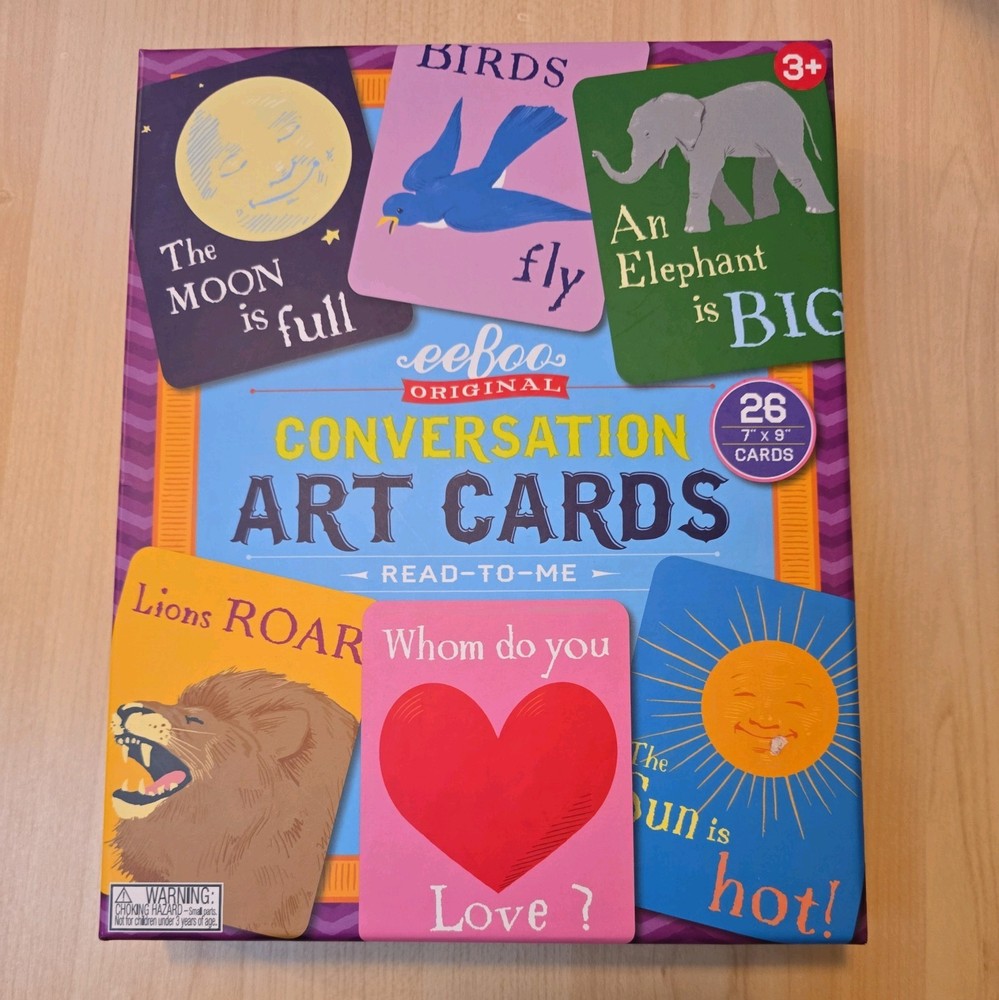 eeBoo Read To Me Conversation Art Flash Cards Complete Set