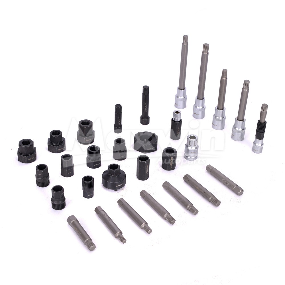 30x Alternator Pulley Puller Alternators Freewheel Tool Set Special Socket Set