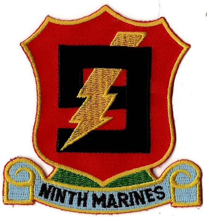 US MARINE CORPS 9th MARINES MILITARY PATCH