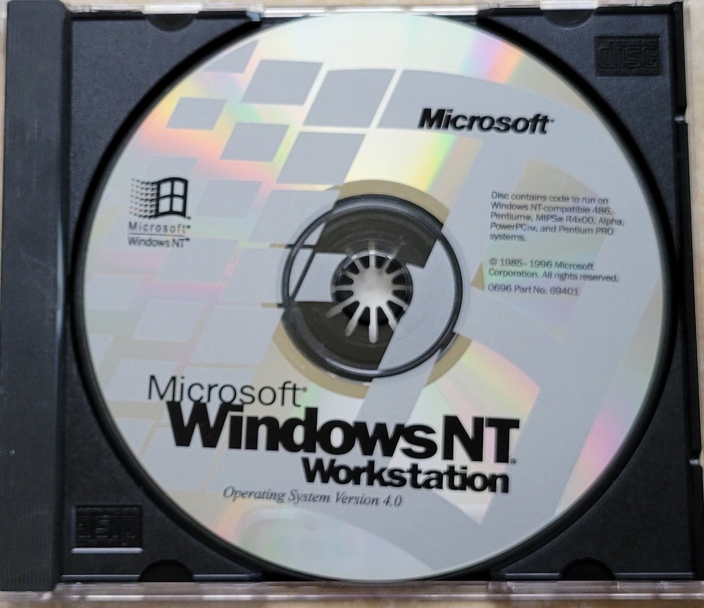 Vintage - Microsoft Windows NT Workstation Version 4.0 1996