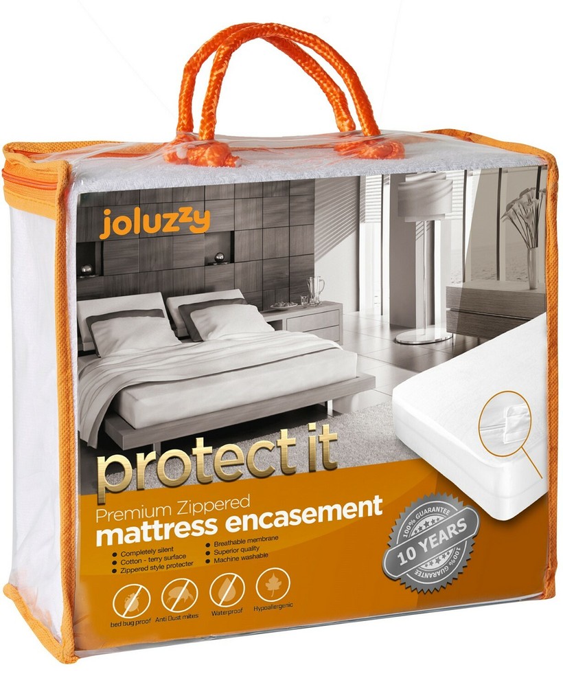 Joluzzy Bed Bug Proof Waterproof Cotton Surface Zippered Mattress Protector TWIN