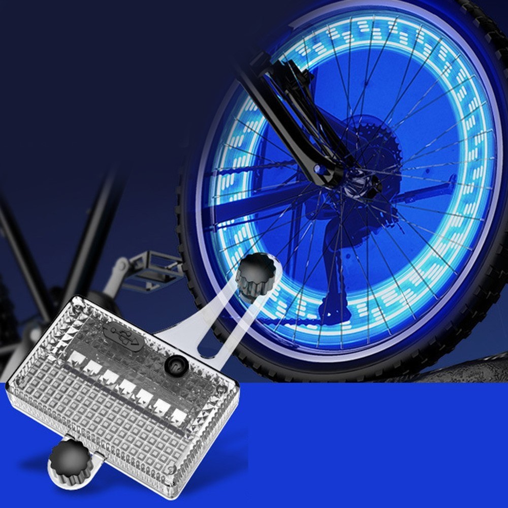 Rechargeable Bicycle Wheel Light Waterproof Design with Multiple Light Modes