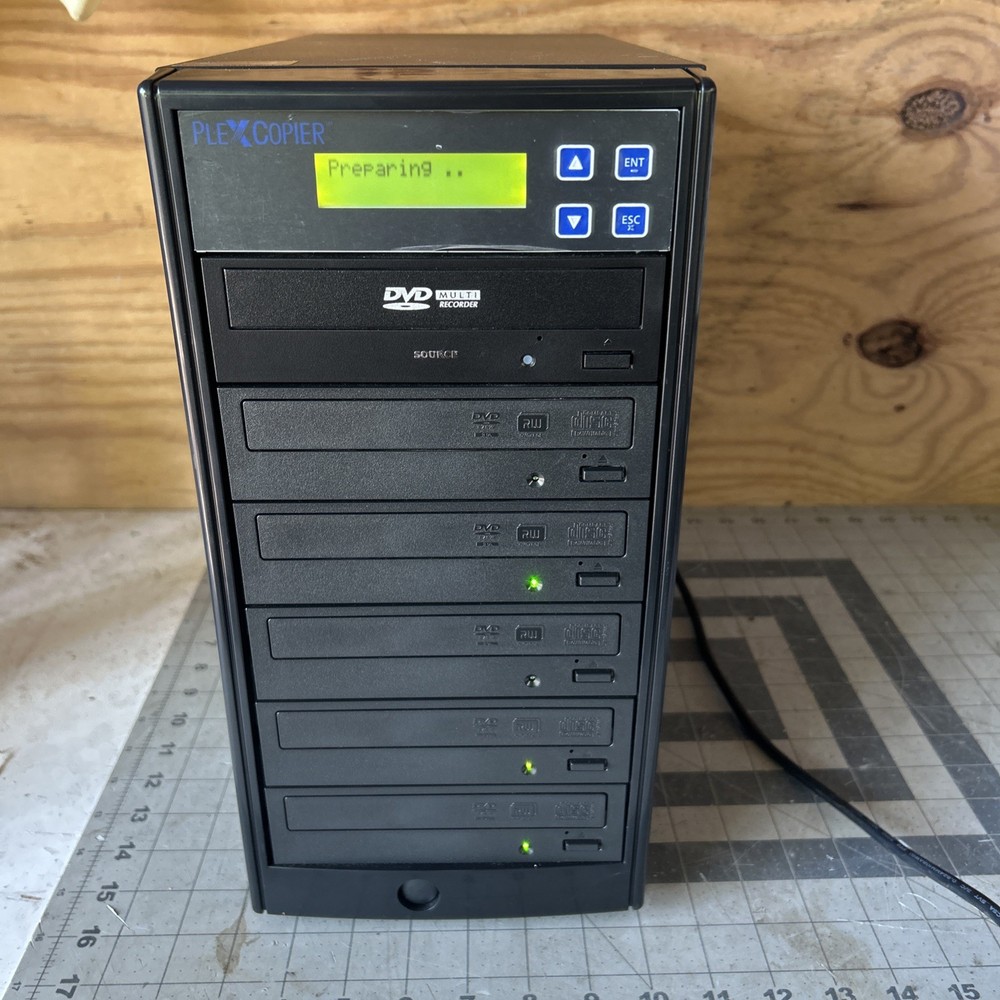 PlexCopier 1 to 5 DVD CD Plextor Disc Copy Duplicator System Tower