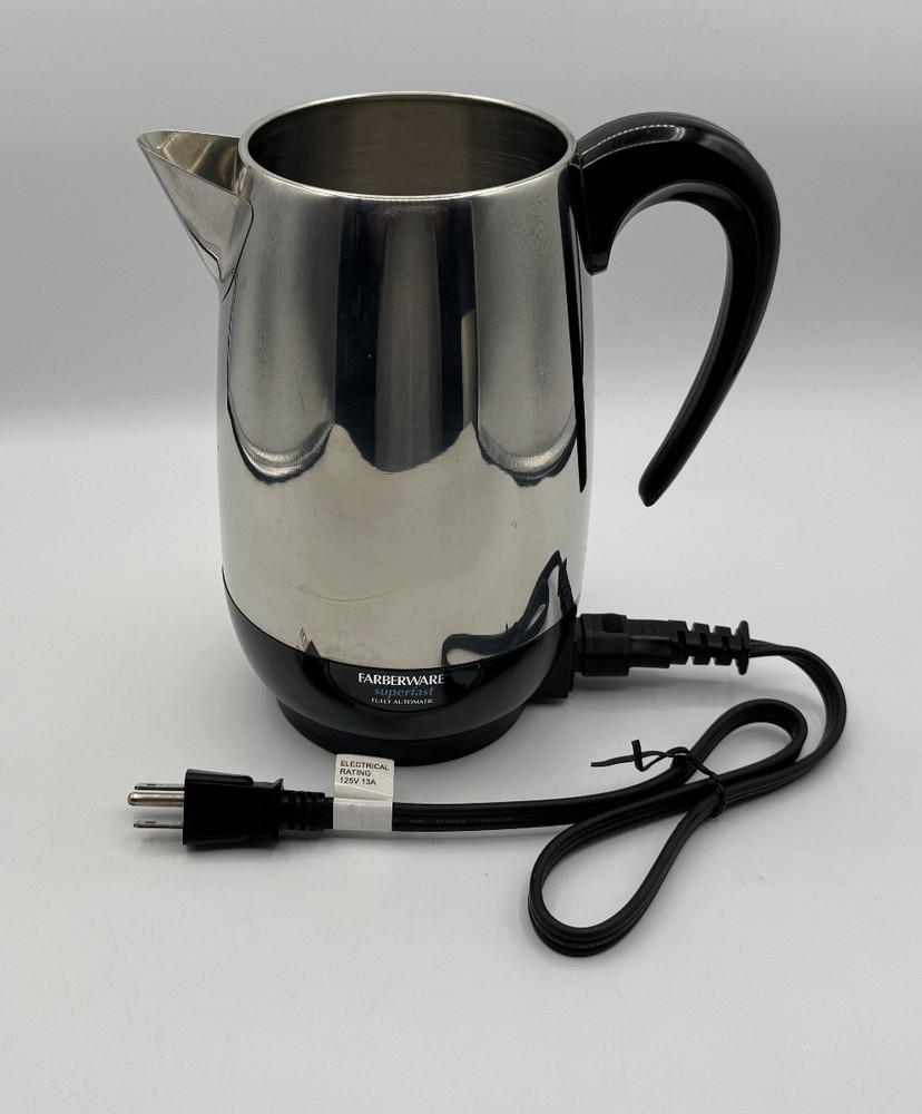 Farberware Superfast 8 Cup Electric Coffee Percolator Model Fully Automatic Test