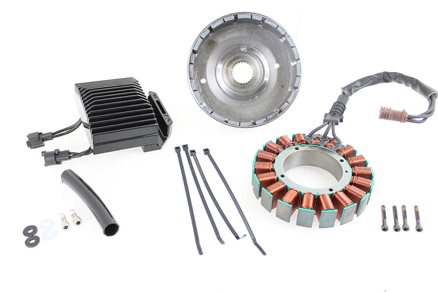 FLT 56 Amp Three Phase Alternator Kit fits Harley Davidson