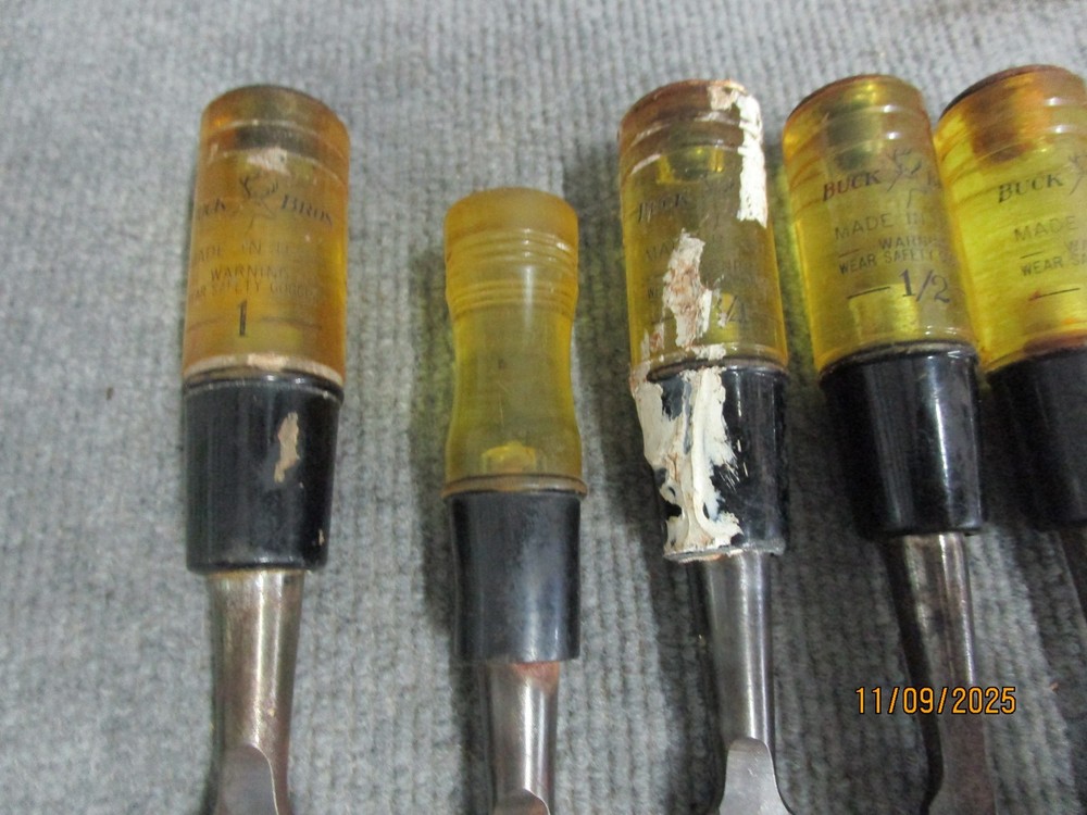 5pc Buck Bros Wood Chisel Set