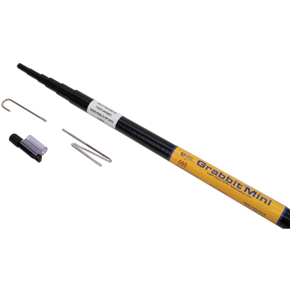 Labor Saving Devices 82-110 Grabbit Mini Telescoping Pole with Z-Tip & J-Tip, 10