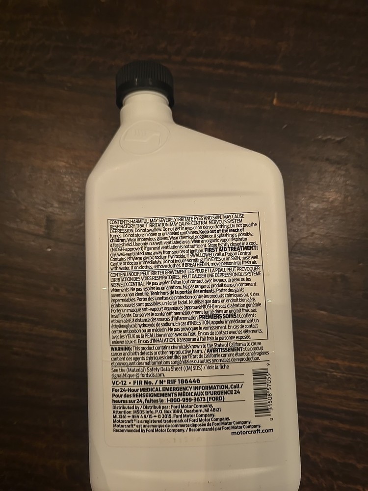 Motorcraft Specialty Orange Engine Coolant Revitalizer