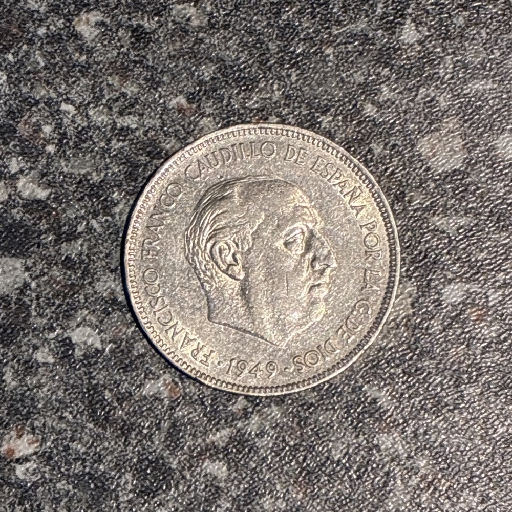 SPAIN - 50 PESETAS 1949 - XF COINS