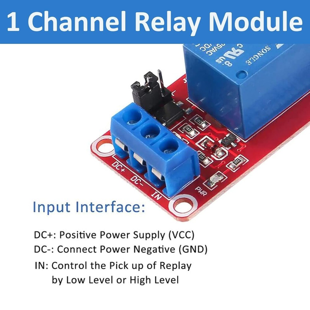 4pcs 12V Relay Module with Optocoupler Isolation for Safe High/Low Level Control