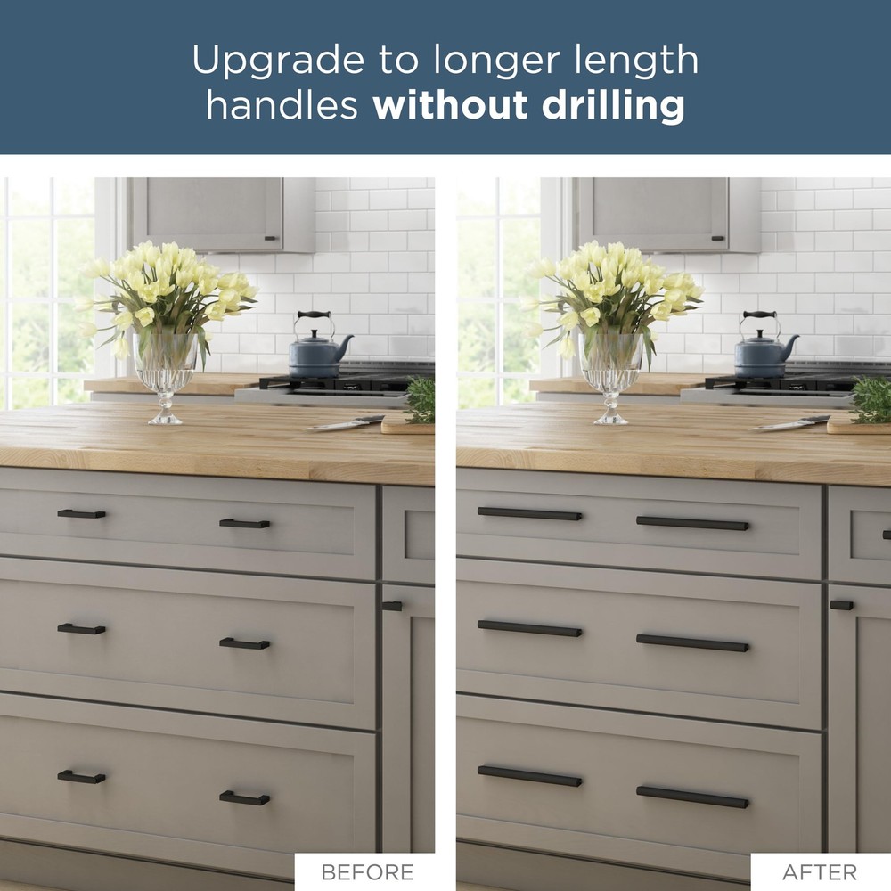 Adjusta-Pull (5-Pack) Adjustable Drawer Pulls | Fits 1 to 4 Inch Hole Centers...