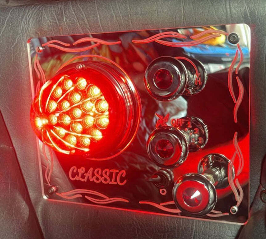  Classic Sleeper AC Control Panel Frame Style Red Led Lights Color  