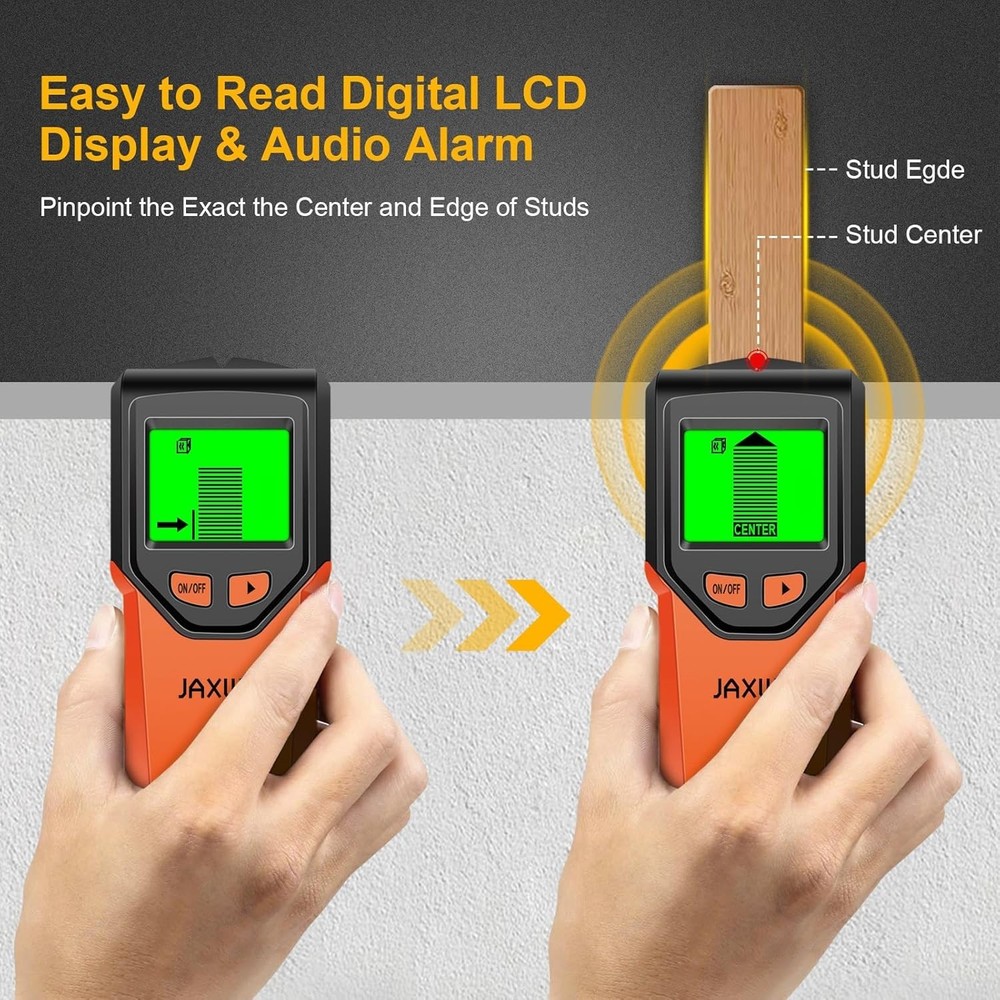 Accurate Wall Scanner Tool - 5-in-1 Stud Finder with Essential Safety Features