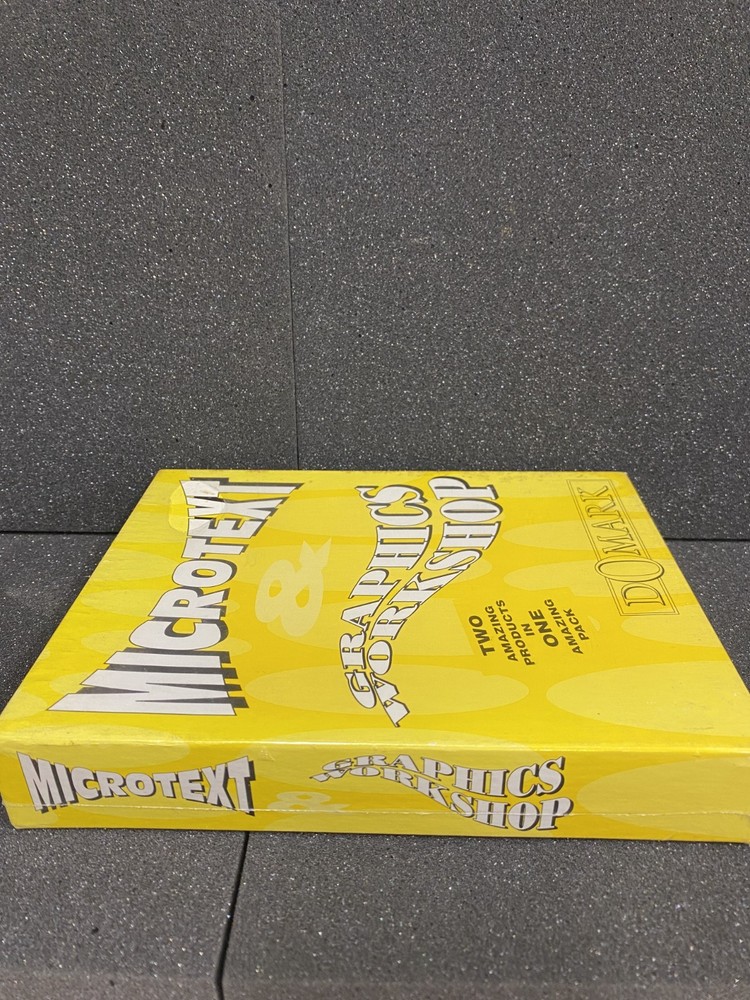 Microtext & Graphics Workshop for the Commodore Amiga 500 1000 2000 Computer NEW
