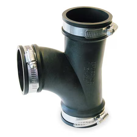 Fernco Qt-200 Flexible Tee, For Pipe Size 2"