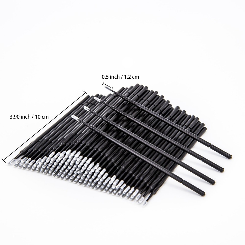 i-Laesh 200pcs Micro Brushes - Precision Microswabs 200 pcs, Black-Pro Grip