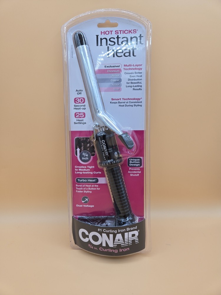 Conair Insta Heat 3/4" Curling Iron Model CD81PCS NEW