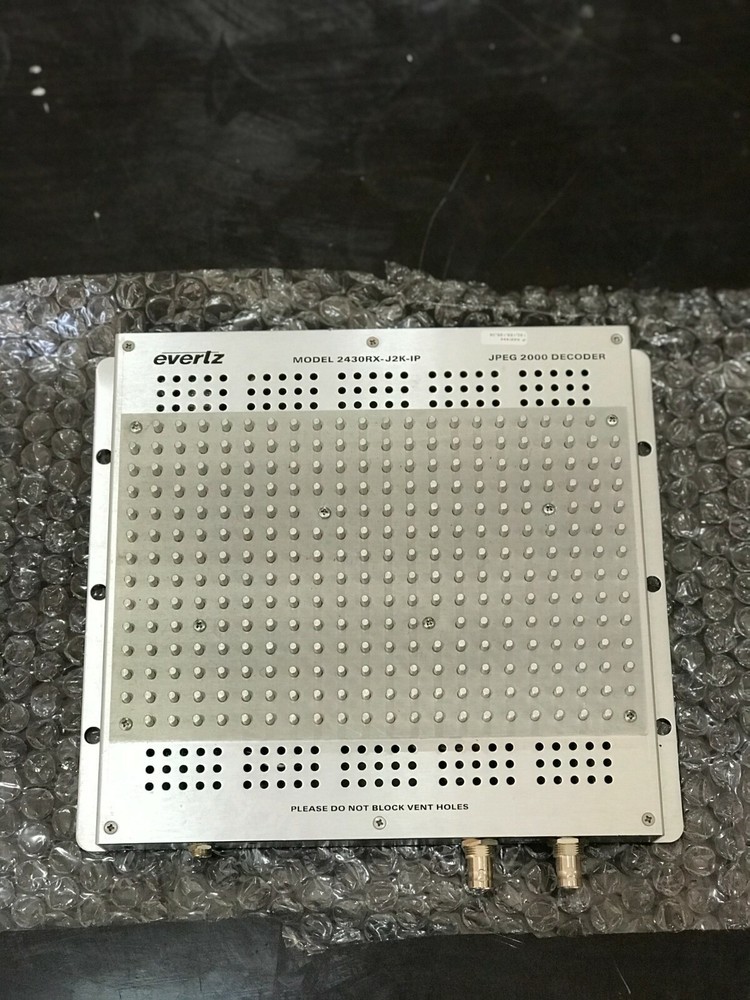 EVERTZ 2430RX-J2K-IP STAND ALONE RECEIVER JPEG 2000 DECODIR