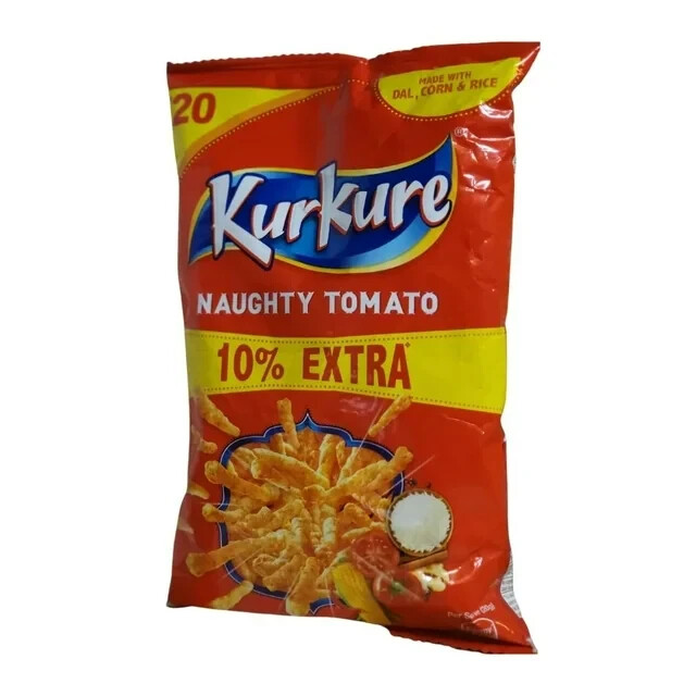 Kurkure Tomato Flavor Snacking Chips Cracker Indian Pakistani Snack Halal 3 Pack