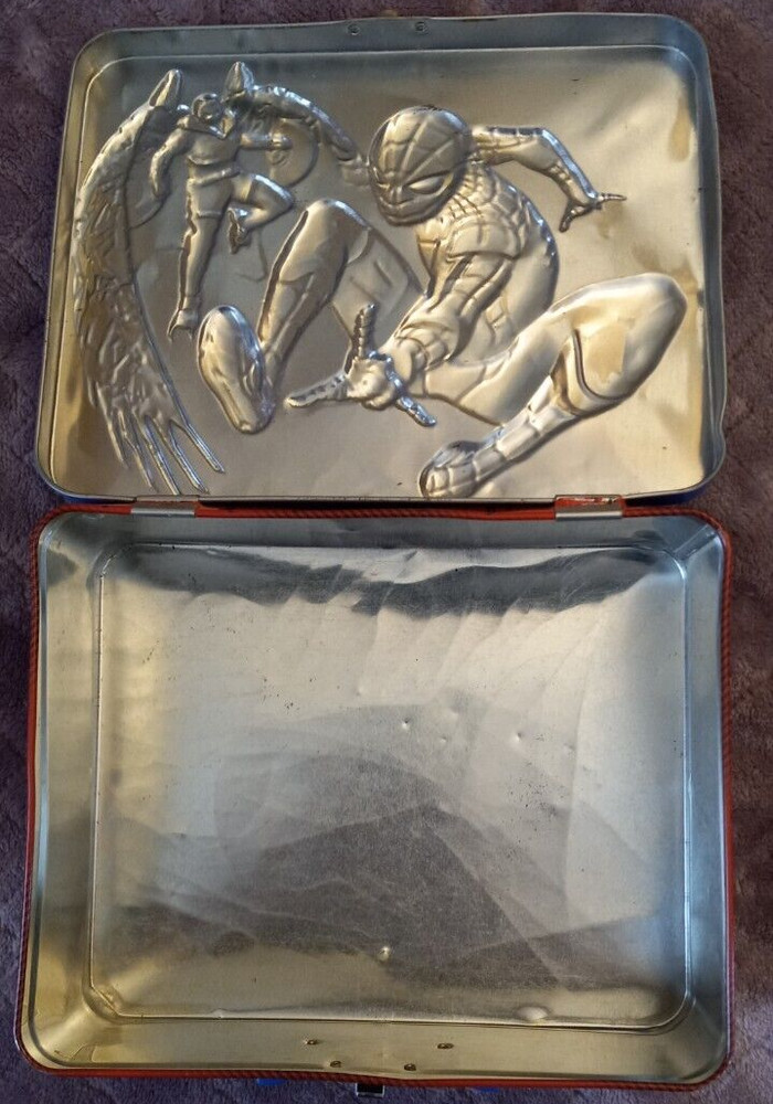 Marvel Spider-Man Embossed Metal Lunch Box 2017