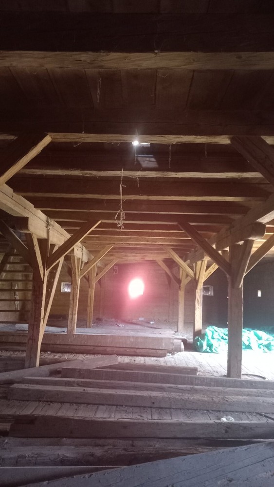 Historic Beam and Post Frame for Chalet