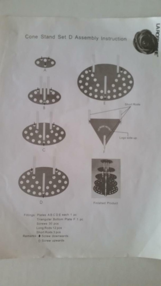 (2) 5 Level Cone, appetizer, dessert Display Stands