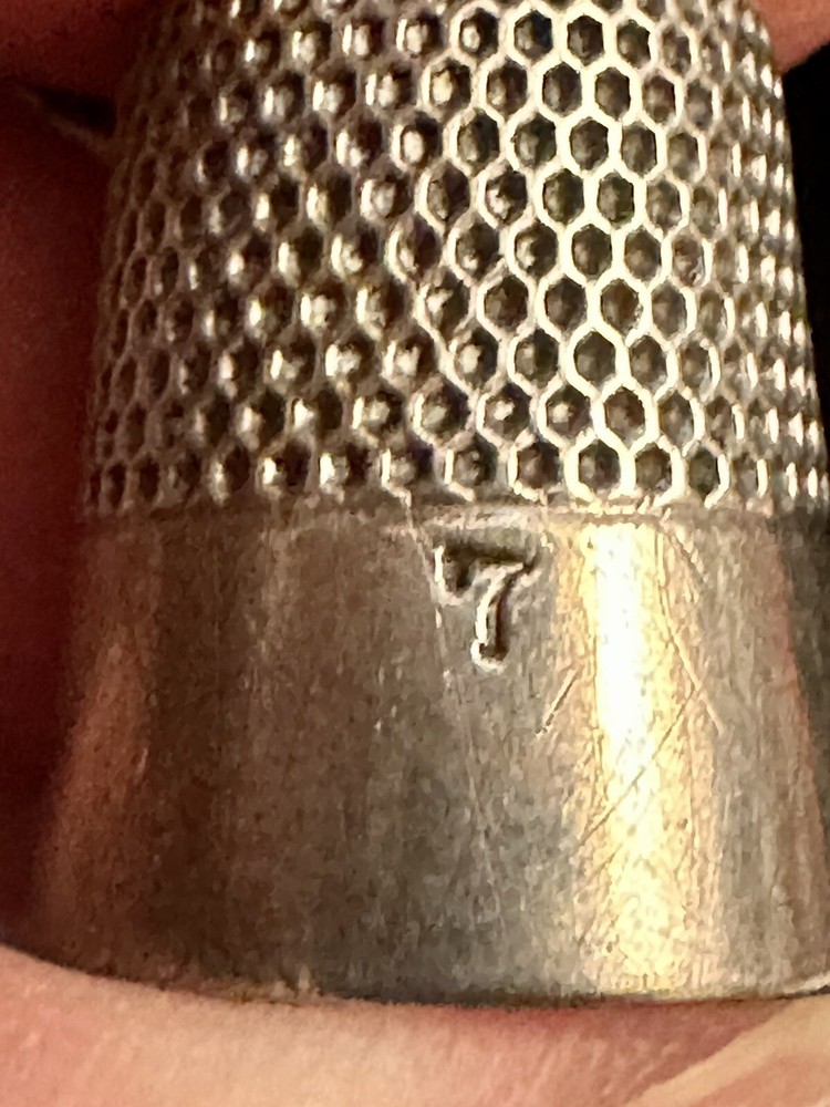 Vintage Sterling Silver Ketcham & McDougall 7 Thimble