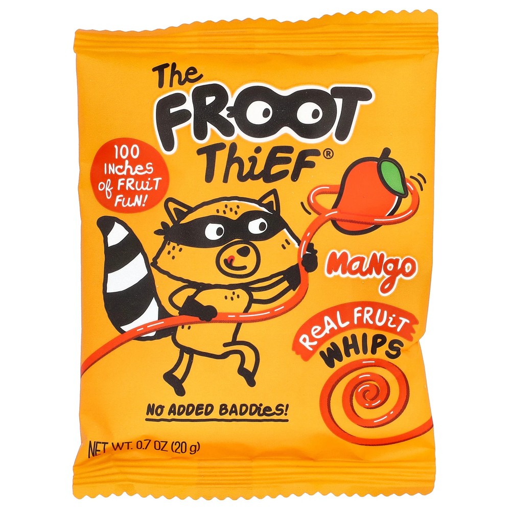 Real Fruit Whips, Mango, 5 Packs, 0.7 oz (20 g) Each