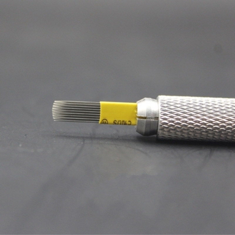 Semi Permanent Makeup Ink Microblading Needle Fog 17 Double Row 12 Thin Flat Set