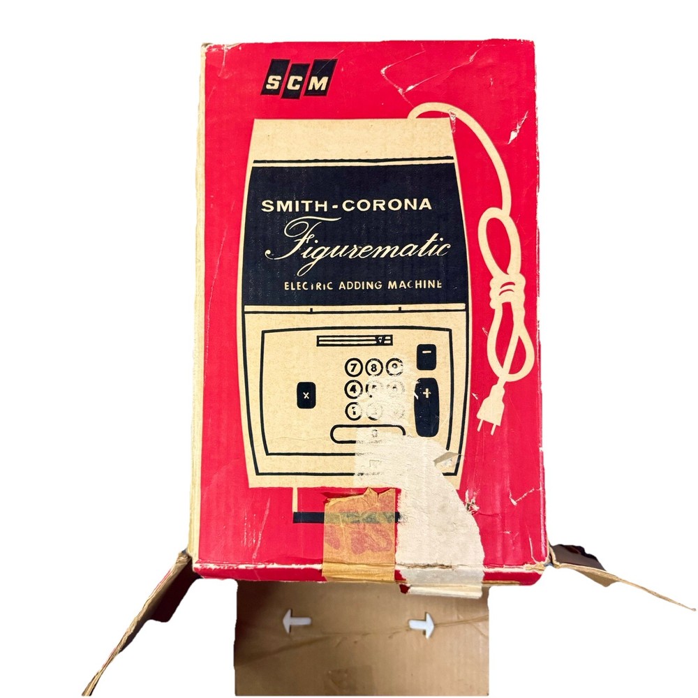 Smith Corona SCM 708 Figurematic Electric Adding Machine Original Box TESTED