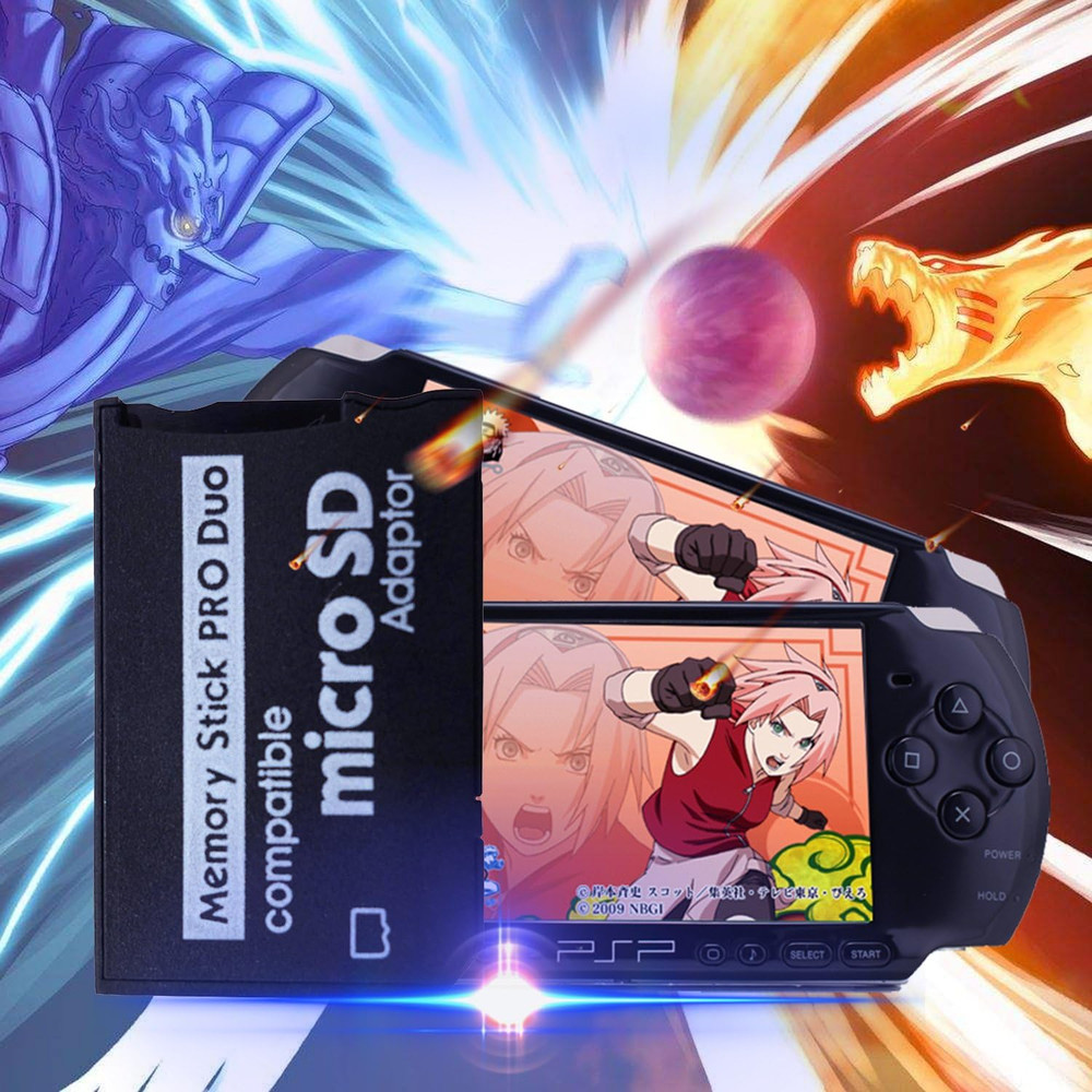 PSP Memory Stick Adapter, Micro SD to Memory Stick PRO Duo Magicgate Card for S