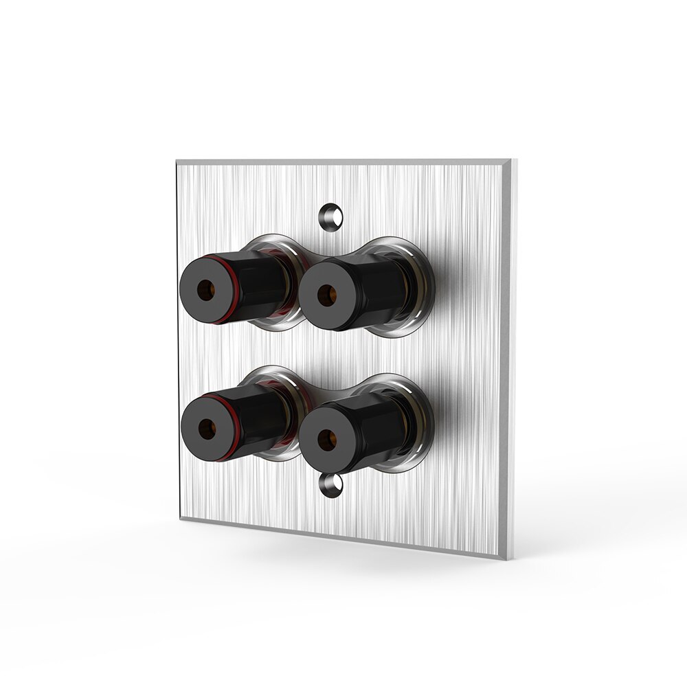 Audio Terminal Panel 5.1 System 86 Banana Female Wall Plug Y Socket Binding Post