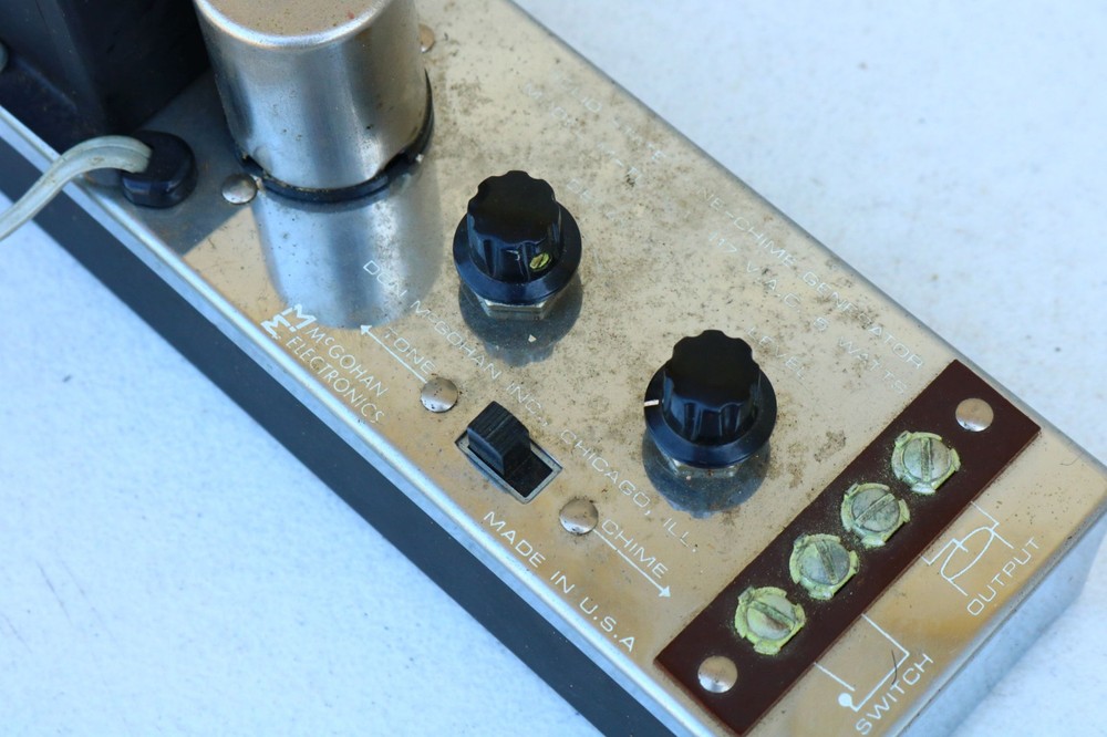 McGohan Chime Amplifier Amp ASIS untested Project Tone Generator Decay Level YT