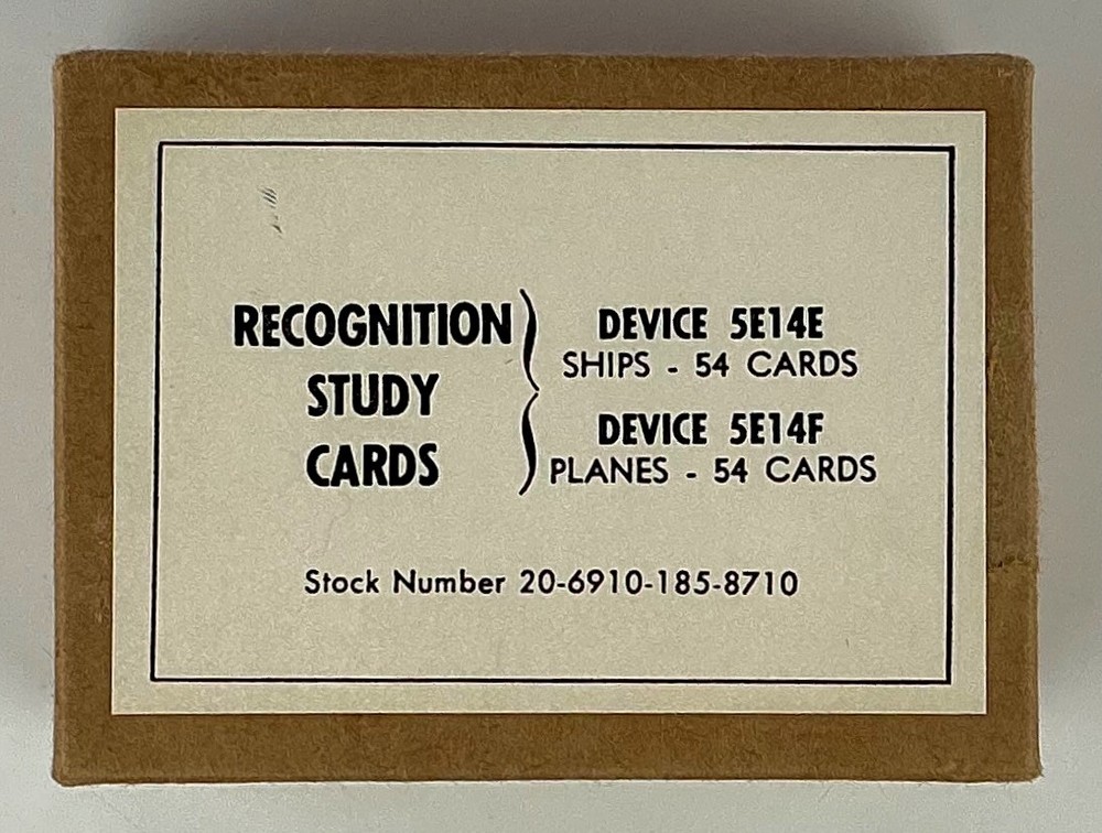 US Navy Recognition Study Cards (1976) Ships & Planes (54 Each) Mint Condition