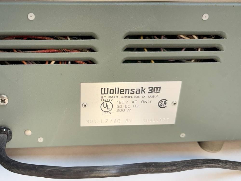 Wollensak Tape Duplicator 3M Model 2770AV Cassette Partially Function Needs Work