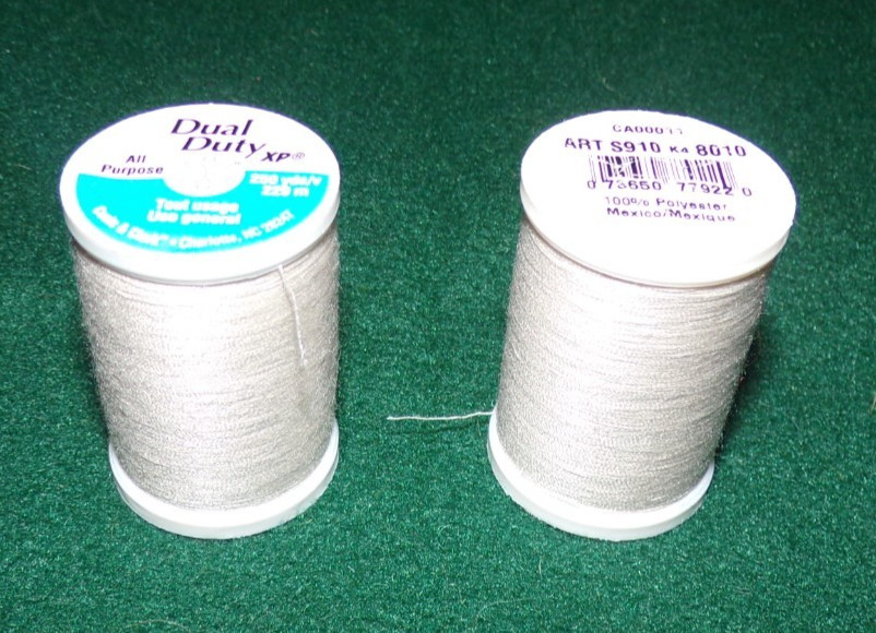 Dual Duty All Purpose Polyester Thread, 250 yards, Natural (8010)