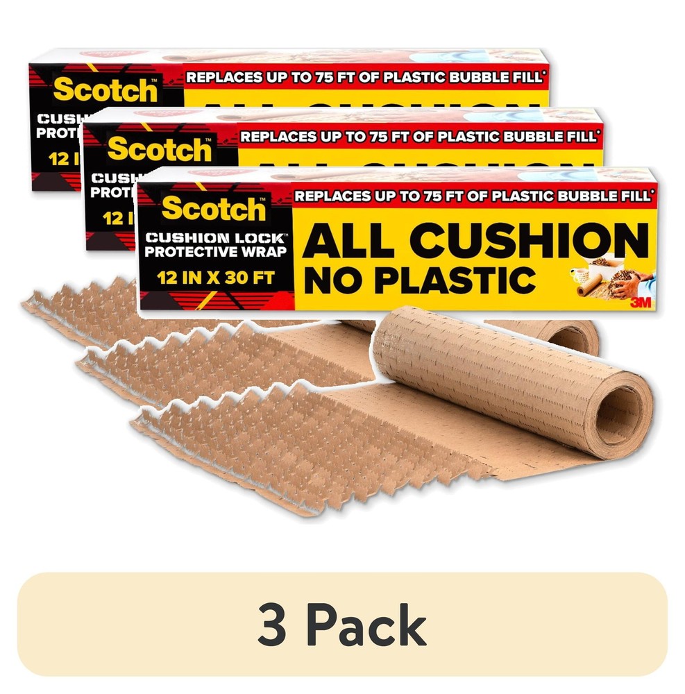 Scotch Lock Protective Wrap,30 ft. Roll,Equivalent to 75 ft. Bubble Wrap,1 Wrap