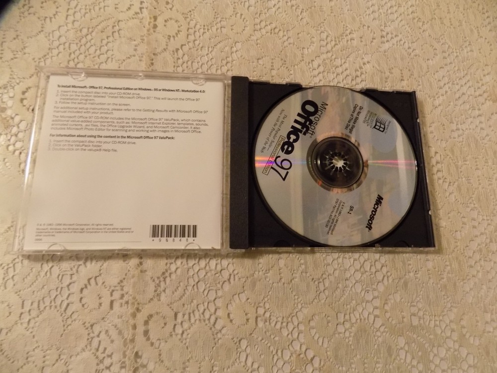 Microsoft Office 97 Professional Edition - Word Excel PowerPoint Access NEW OPEN